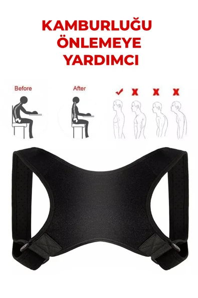 Dik Duruş Korsesi Kadın Kamburluk Sırt Omuz Korse Durmak Için Bayan Erkek Durma Aparatı Kambur Kifoz (EX-105) - 3