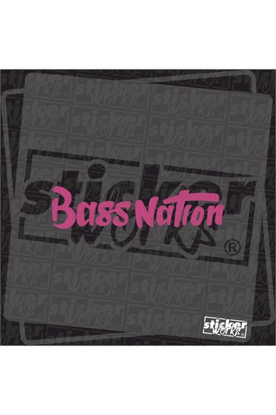 Ön Cam Bass Nation Sticker - 4