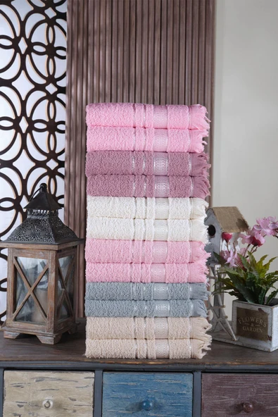 Helen 12'li El&Yüz Havlu Seti - 2