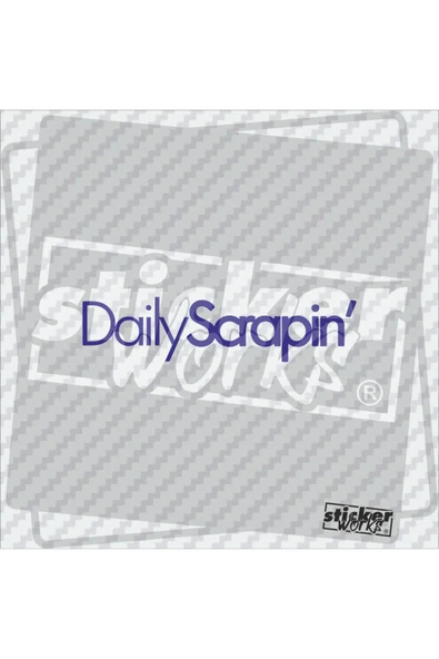 Ön Cam Daily Scrapin Sticker - Resim 4