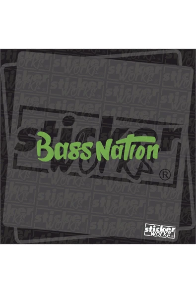 Ön Cam Bass Nation Sticker - 10