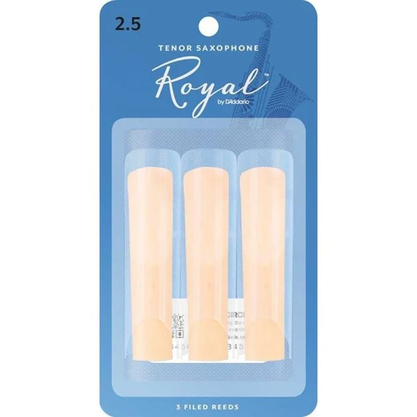 D\'Addario Woodwinds Royal RKB0325 Tenor Saksafon Kamışı (3 lü) No:2.5 - 1