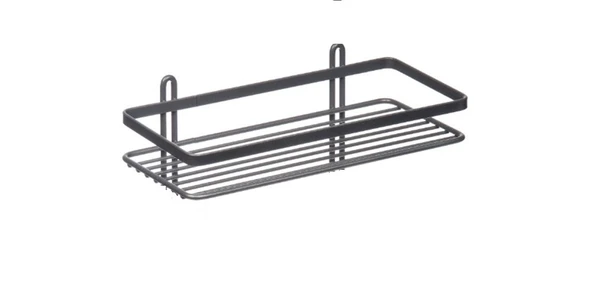 LİDER TEKLİ UZUN DÜZ LAMALI RAF - MAT SİYAH ürün görseli