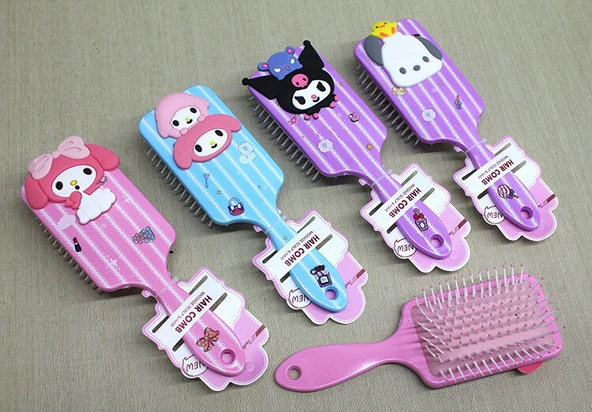 Kuromi, Hello Kitty, Cinnamon, My Melody Saç Tarağı Model 2