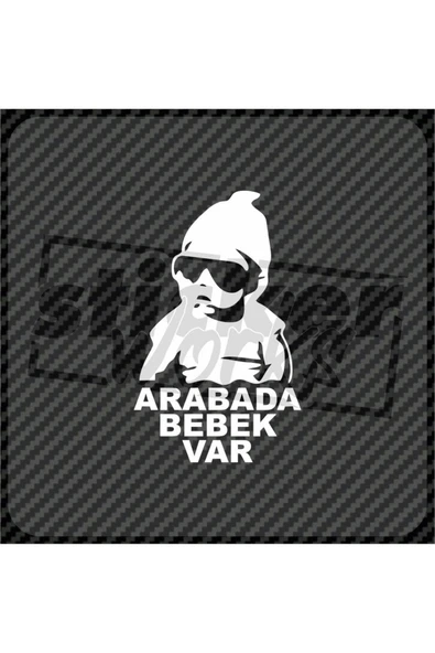 Arabada Bebek Var Sticker