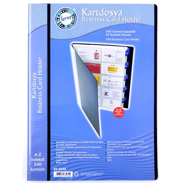 Ofis Tipi (240 adet'lik) Kartlık Kartvizitlik Dosya