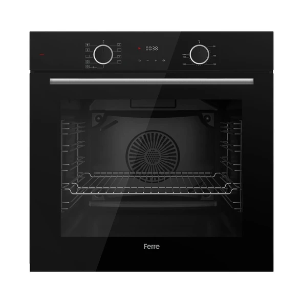 Ferre Fryart Siyah-İnox Ankastre Set D086 - EL003 Emaye Ocak - XE63CS Fryart Fırın - 4