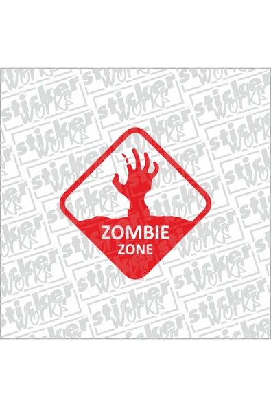 Zombie Zone Sticker - 12