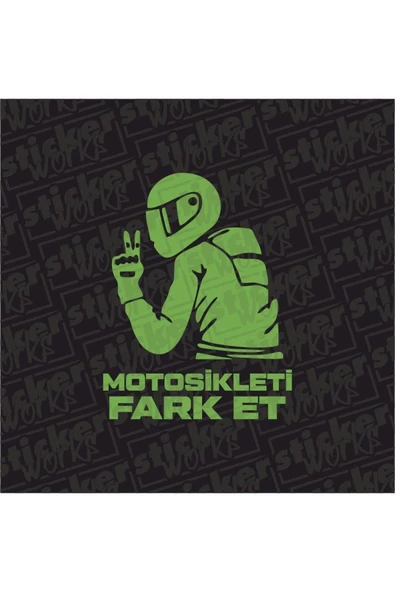 Motosikleti Fark Et Hologram Sticker - 10