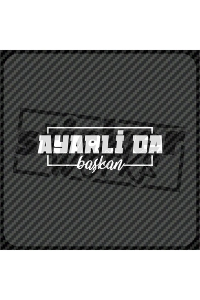 Ayarlı Da Başkan Sticker - 10