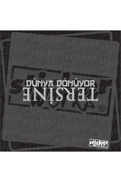 Dünya Dönüyor Tersine Sticker - 4
