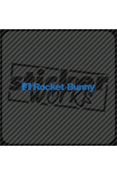 Ön Cam Rocket Bunny Sticker - Resim 10
