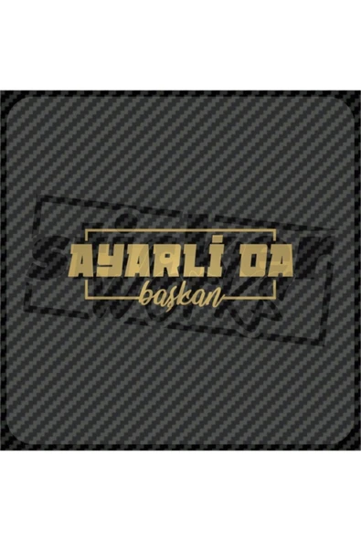 Ayarlı Da Başkan Sticker - 9