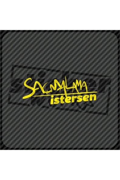 Saçmalama Istersen Hologram Sticker - 7