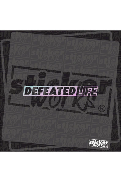 Ön Cam Defeated Life Sticker - 4