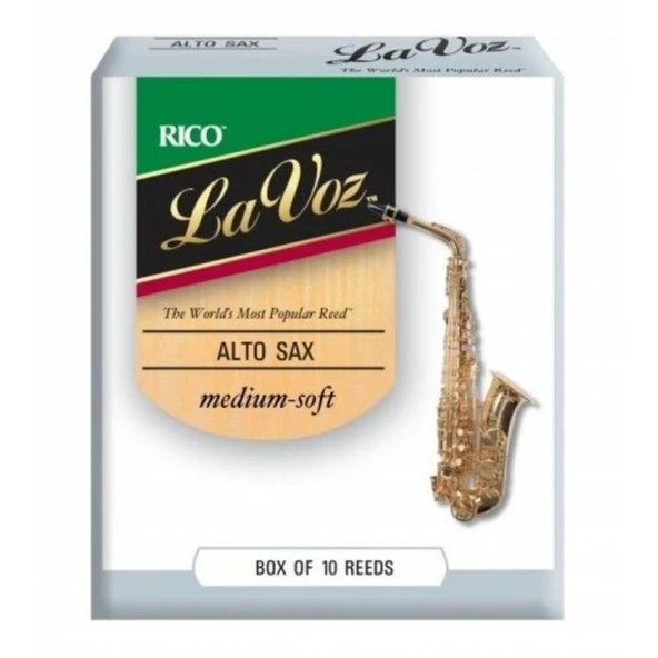 D\'Addario Woodwinds La Voz RJC10MS Alto Saksafon Kamışı Medium Soft ürün görseli 1