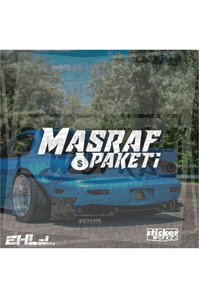 Masraf Paketi Sticker  - BEYAZ