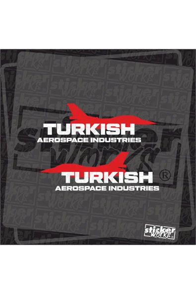 Sağ Sol Turkish Aerospace Industries Sticker - Resim 4