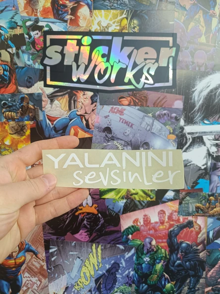 Yalanını Sevsinler Sticker - Resim 2