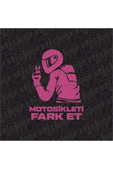 Motosikleti Fark Et Hologram Sticker - 4