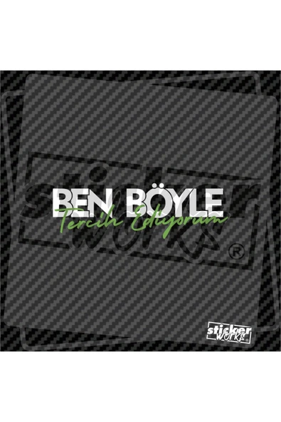 Ben Böyle Tercih Ediyorum Sticker - Resim 7