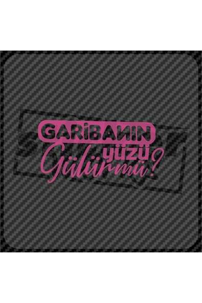 Garibanın Yüzü Gülürmü Sticker - 1