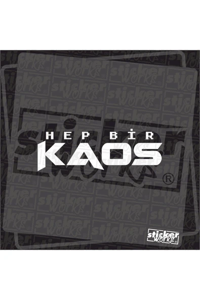 Hep Bir Kaos Sticker - Resim 4