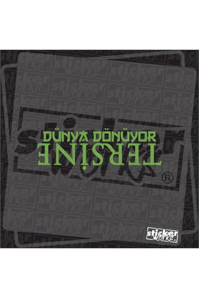 Dünya Dönüyor Tersine Sticker - 10