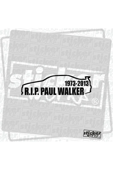R.I.P. Paul Walker Sticker ürün görseli 1
