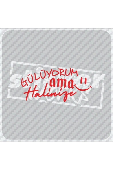 Gülüyorum Ama Halinize Sticker - 4