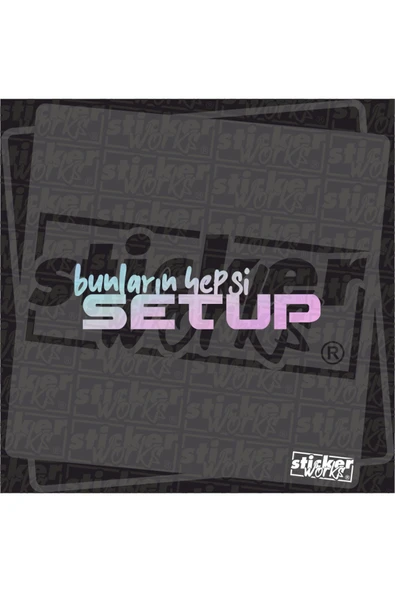 Bunların Hepsi Setup Sticker - Resim 4