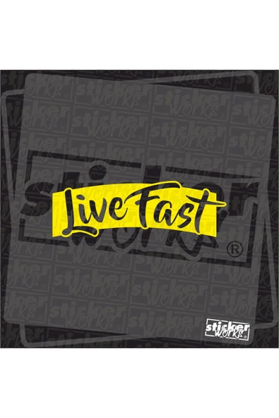 Live Fast Sticker - 7