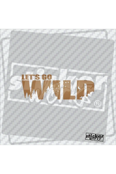 Lets Go Wild Sticker - Resim 5