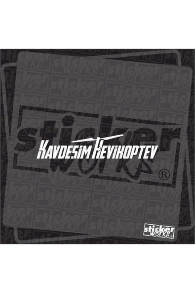 Kavdesim Helikopter Sticker ürün görseli 1