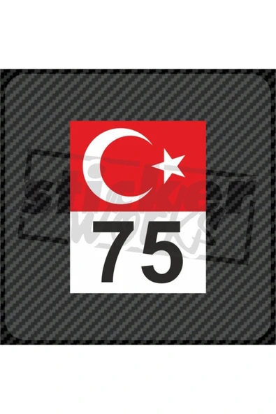 Bayrak Numara Sticker ürün görseli 1