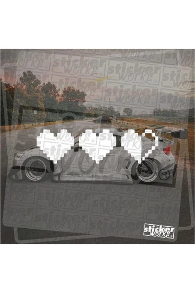 Pixel Kalp Sticker - 5