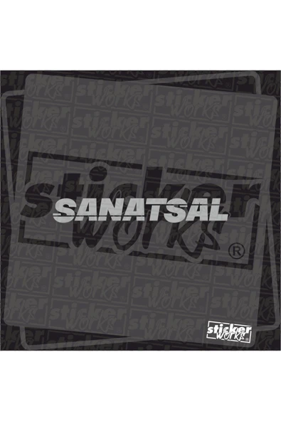 Ön Cam Sanatsal Sticker - Resim 4