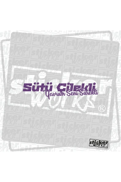 Sütü Çilekli Yavrum Seni Sürekli Sticker - 7