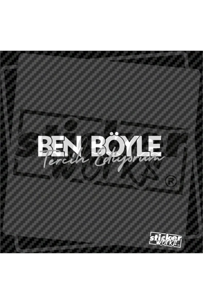 Ben Böyle Tercih Ediyorum Sticker - Resim 4