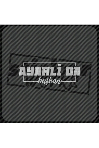 Ayarlı Da Başkan Sticker - 5