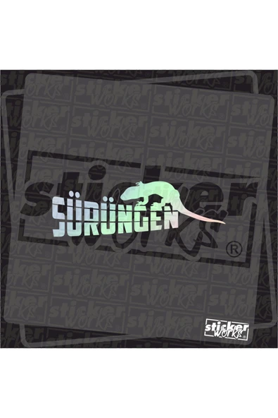 Sürüngen Hologram Sticker ürün görseli 1