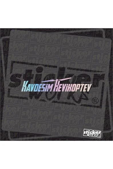 Kavdesim Helikopter Sticker - Resim 4