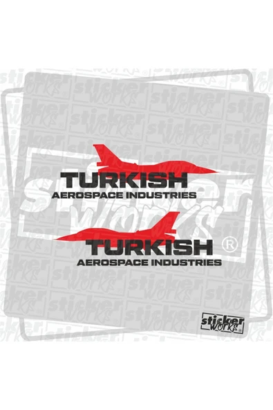Sağ Sol Turkish Aerospace Industries Sticker