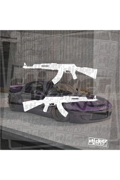 Ak47 - Kalaşnikof Sticker ( Sağ Sol Takım ) - Resim 4