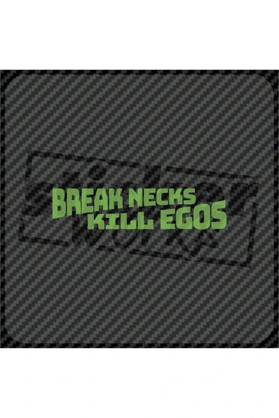 Ön Cam Break Necks Sticker - Resim 10