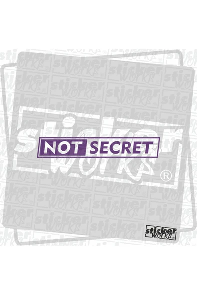 Not Secret Sticker