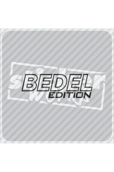 Bedel Edition Sticker - Resim 9