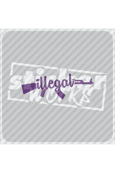 Ön Cam Illegal Sticker - 5