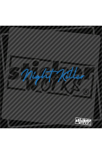 Ön Cam Night Killer Sticker - Resim 7