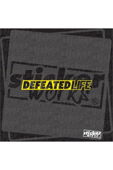 Ön Cam Defeated Life Sticker